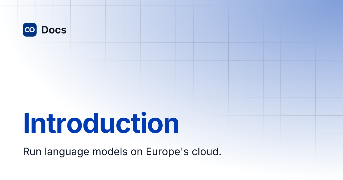 Preview image of website "Introduction | Docs"